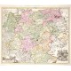 Illustrissimo Principi Joanni Geogio Duci Saxoniae Hanc Thuringiae Landgraviatus Tabulam - Alte Landkarte