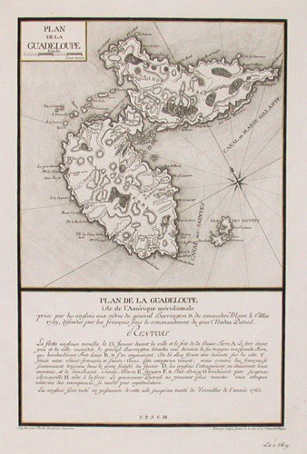 Plan de la Guadeloupe - Old maps for sale