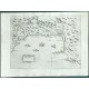 Montenegr - Colfo de Lodrin con parte di Albania, copperplate map, Camocio, 1571 - Old maps for sale