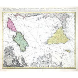 Li Regni di Sicilia, e Sardegna, colle Adiacenti Isole di Corsica, Elba, Malta, e Liparee