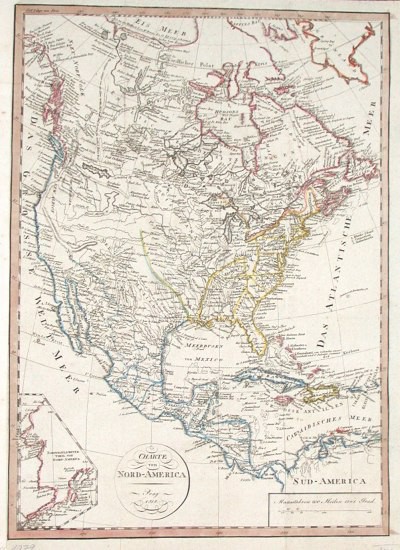 Charte von Nord-America - Staré mapy na prodej