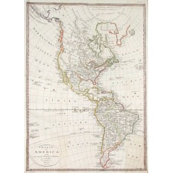 Charte von America nach den neuesten Berichten u. Entdeckungen entworfen