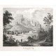 Rabí, litografie, Kunike, 1830, Ansicht der Ruine Raby - Staré mapy na prodej