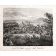 Ansicht des Schlosses und der Stadt Gitschin in Böhmen - Alte Landkarte