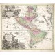 Novus Orbis sive America Meridionalis et Septentrionalis - Antique map