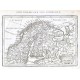 Norwegia et Svecia - Antique map