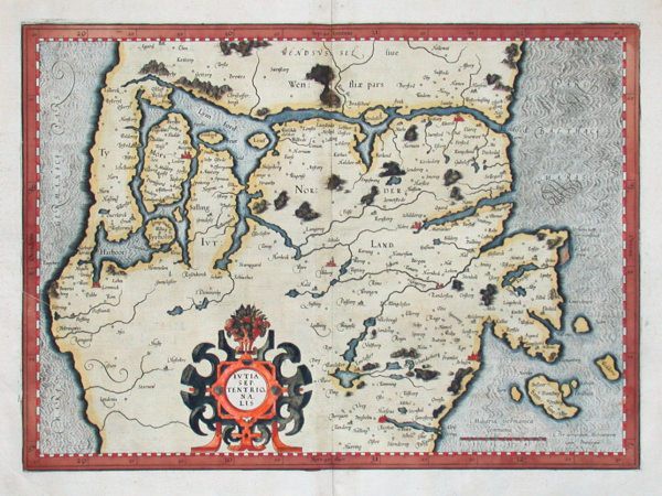 Iutia septentrionalis - Antique map