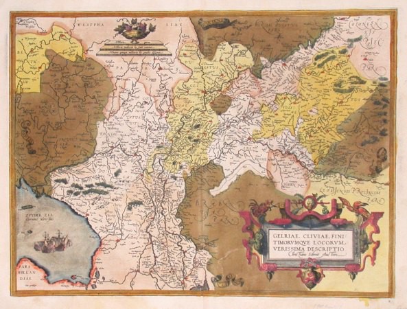 Gelriae, Cliviae verissima descriptio - Old maps for sale