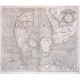 Daniae regnum - Antique map