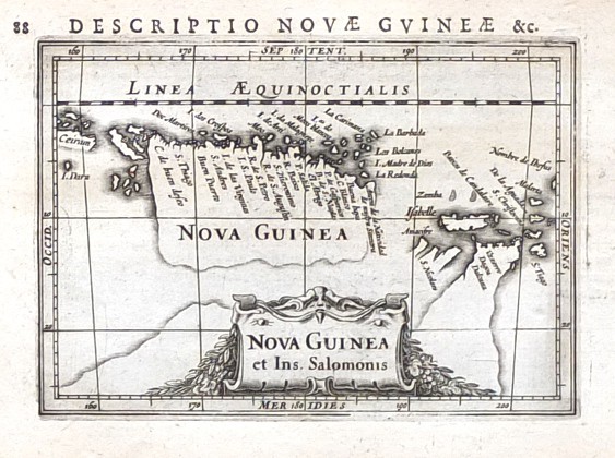 Nova Guinea et Ins. Salomonis - Antique map