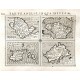 Anglesey Ins., Wight ol. Vectis, Ins. Garnesay, Ins. Iarsay - Antique map