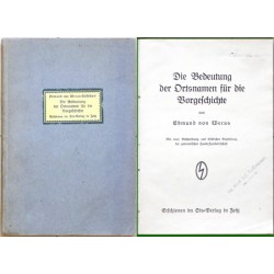 Die Bedeutung der Ortsnamen für die Vorgeschichte