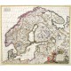 Novissima nec non perfectissima Scandinaviae tabula comprehendens - Antique map