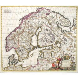 Novissima nec non perfectissima Scandinaviae tabula comprehendens