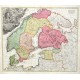 Scandinavia complectens Sueciae, Daniae & Norvegiae regna - Stará mapa