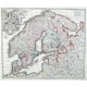 Synopsis plagae septentrionalis, sive Sueciae, Daniae et Norvegiae regn. accuratissime delineatum - Alte Landkarte