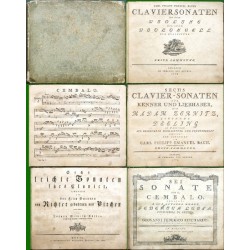 Claviersonaten mit einer Violine und einem Violoncell zur Begleitung