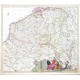 Provinciae Belgii Regii  tabula novissima et accuratissima - Stará mapa