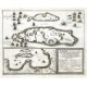 Eigentliche Delineation Der Insulen S. Margarite und St. Honorat - Antique map
