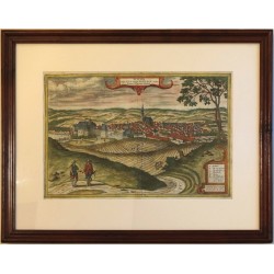 Polná - Polna vulgo Polm, mědirytina, Braun, Hogenberg, 1617