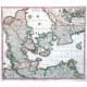 Daniae Regnum cum Ducatus Holsatiae et Slesvici, nec non Insula danicae, et Iutia cum parte Scaniae - Antique map