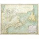 Partie Orientale de la Nouvelle France ou du Canada - Antique map