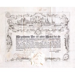 Celkový pohled na Brno na výučním listu