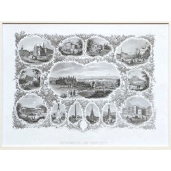 Teplice - Souvenir de Teplitz, ocelorytina, 1850