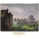 Thurm Daliborka und Observatorium des Tycho de Brahe - Antique map