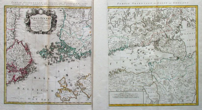 Sinus Finnici delineatio geographica - Old maps for sale