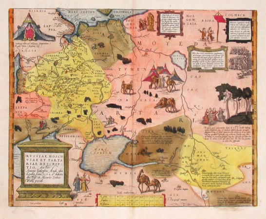 Russiae, Moscoviae et tartariae descriptio - Old maps for sale