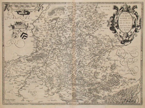 Nobilis Hannoniae Comitatus descrip. - Old maps for sale