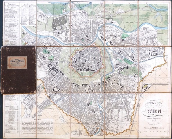 Neuseter Plan von Wien und seinen Vorstädten. 1848. - Staré mapy na prodej