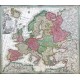 Europa Religionis Christianae Morum et Pacis ac Belli  excusa et edita - Stará mapa