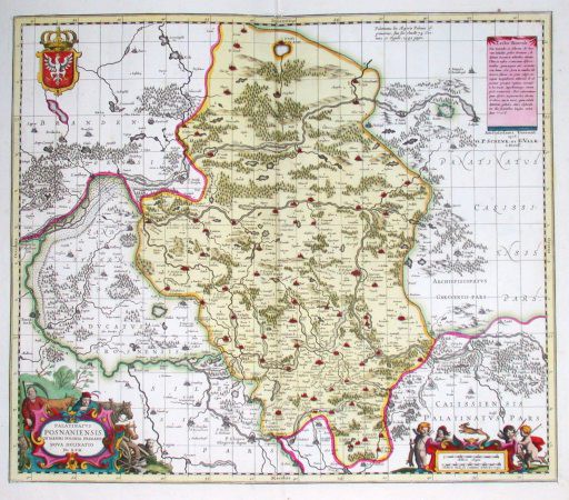 Palatinatus Posnaniensis in maiori Polonia primarii nova delineatio - Old maps for sale