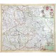 Regnum Bohemia, eique Annexae Provinciae ut Ducatus Silesia, Marchionatus Moravia, et Lusatia quae sunt terrae haereditairae - Antique map