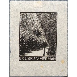 Kobliha - Ex libris V. Heřman
