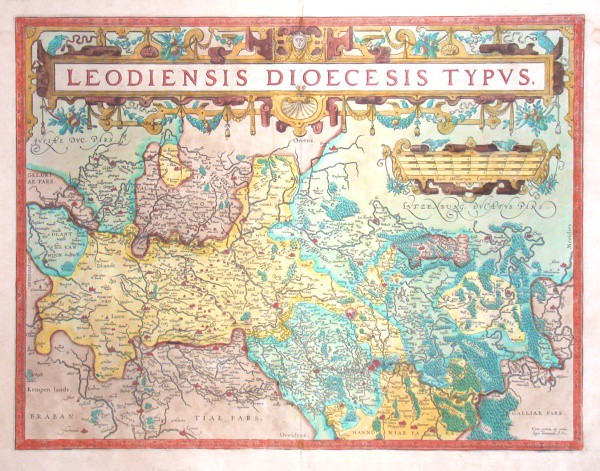 Leodiensis Dioecesis typus - Stará mapa