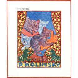 Váchal - Ex libris P. Kolínský