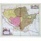 Tabula geographica novissima ducatus Stormariae in meridionali parte Holsatiae - Stará mapa