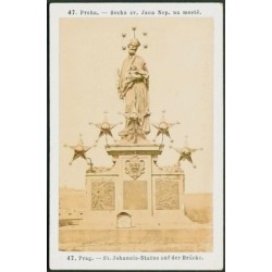 Prag. - St. Johannis-Statue auf der Brücke