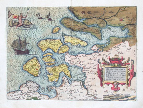 Zelandicarum insularum descriptio - Old maps for sale