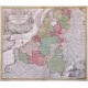 XVII. Provinciae Belgii sive Germaniae inferioris - Antique map