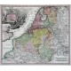 Belgium sive Inferior Germania - Stará mapa