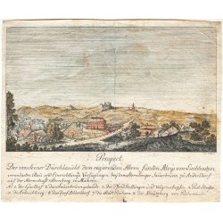Prospect  Der ... Bau und Einrichtungs Verfügungen bey dem Sternberger Sauerbrunn zu Andersdorf