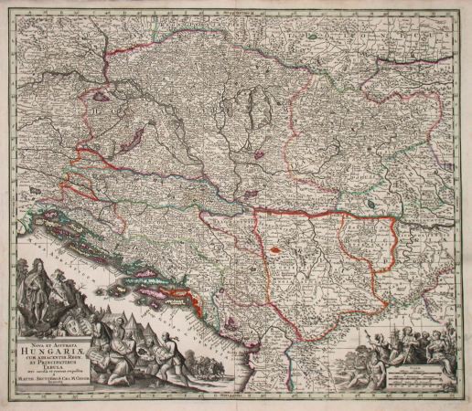 Nova et Accutrata Hungariae Tabula - Old maps for sale