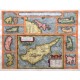 Kypr a ostrovy v Egejském moři - Insular. aliquot Aegaei maris antiqua descrip. - Stará mapa