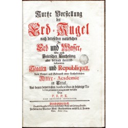 Kurtze Vorstellung der Erd - Kugel
