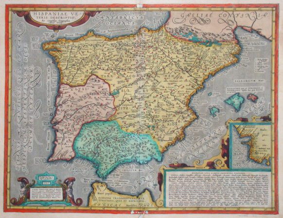 Hispaniae veteris descriptio - Old maps for sale