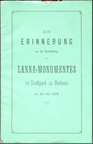 Zur Erinnerung an die Enthüllung des Lanna-Monumentes